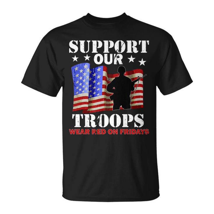 Red Friday Support Our Troops Unisex T-Shirt