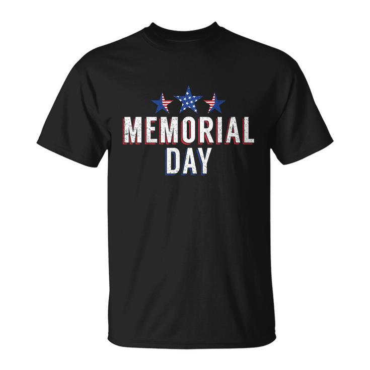 Remembering Our Heroes Memorial Day Patriotic Proud American Cool T-shirt