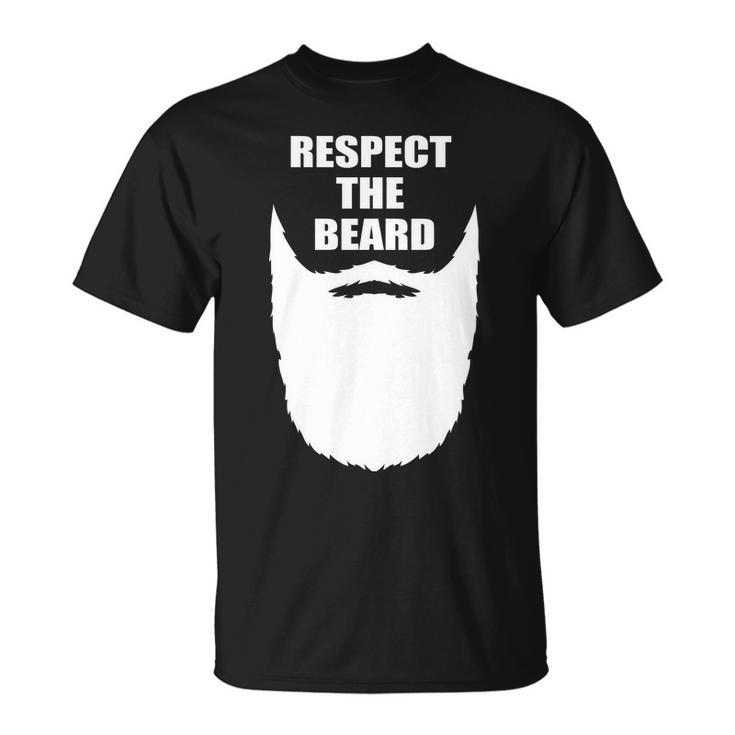 Respect The Beard Funny Bearded Tshirt Unisex T-Shirt