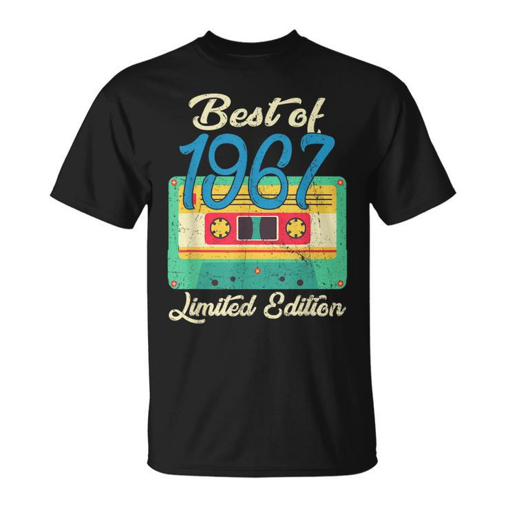 Retro Best Of 1967 Cassette Tape 55Th Birthday Decorations T-shirt