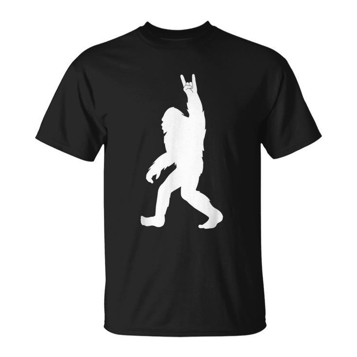 Retro Bigfoot  Funny Rock And Roll Bigfoot Unisex T-Shirt