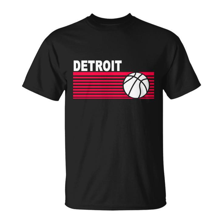 Retro Detroit Basketball Classic Logo Unisex T-Shirt