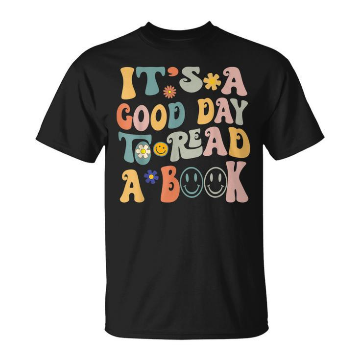 Retro Groovy National Read A Book Day Book Lover T-shirt