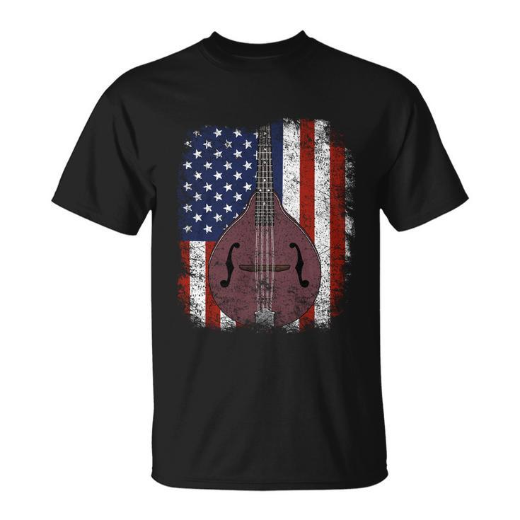 Retro Mandolin Gift Vintage Country Music Bluegrass Mandolin Gift Unisex T-Shirt