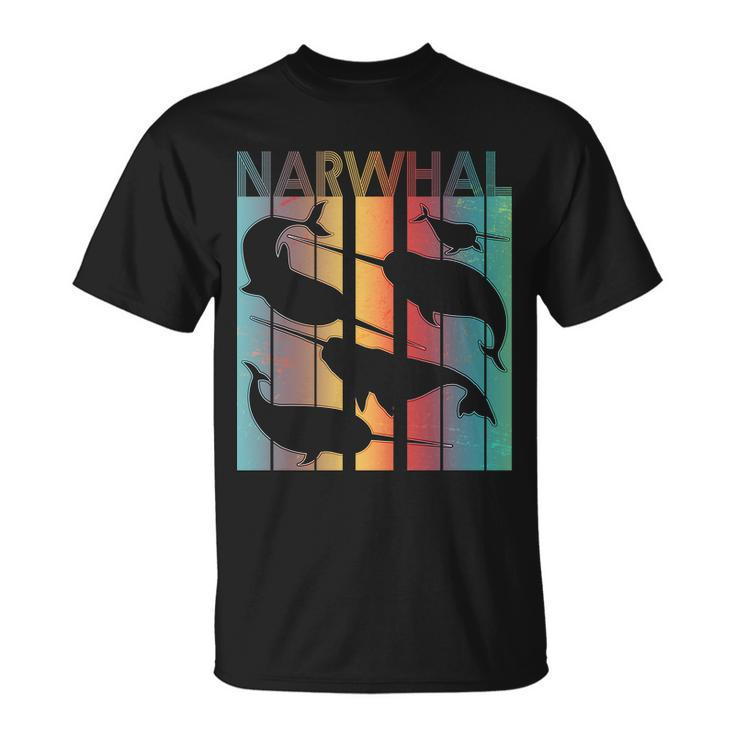Retro Narwhal Tshirt Unisex T-Shirt