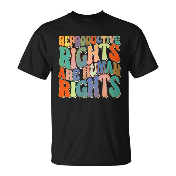 Retro Pro Roe Reproductive Rights Are Human Rights Unisex T-Shirt