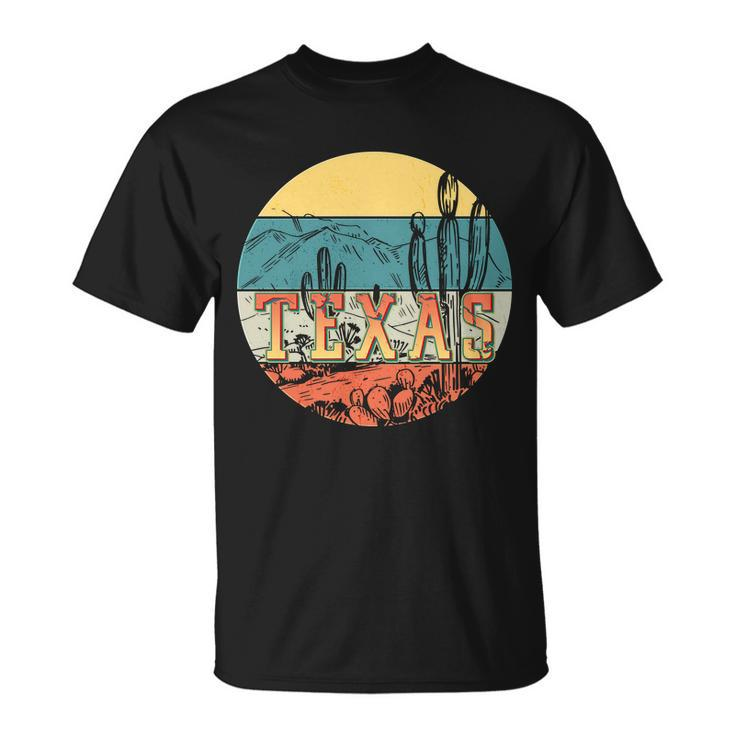 Retro Texas Desert Emblem Unisex T-Shirt