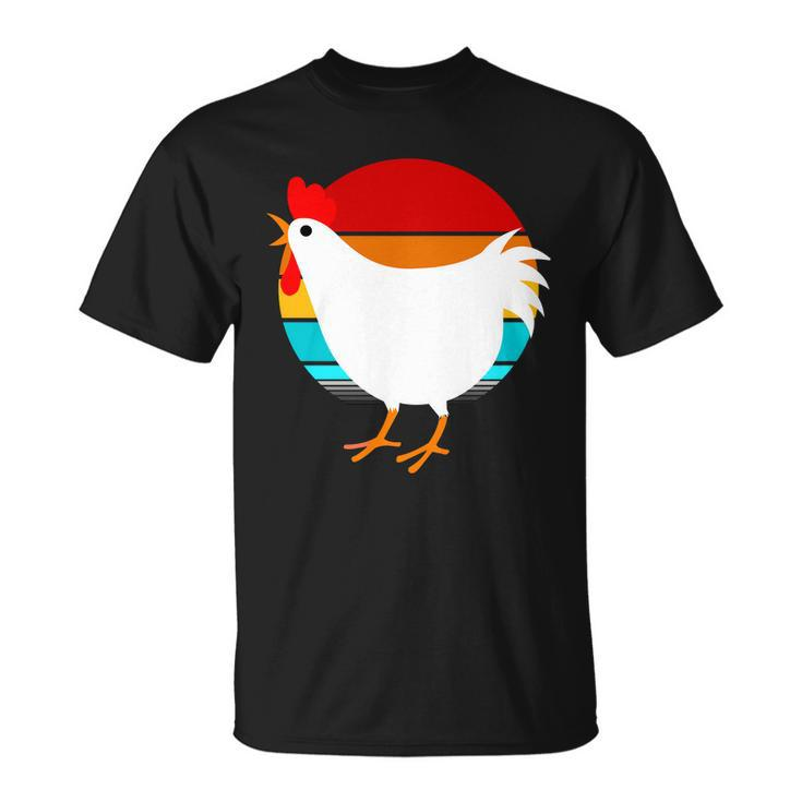 Retro Vintage Chicken V2 Unisex T-Shirt