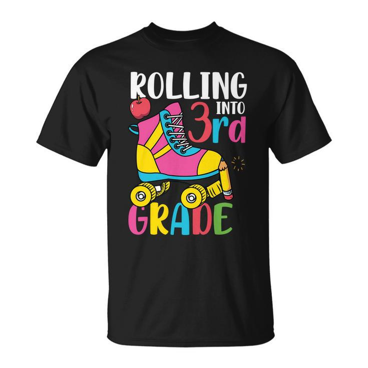 Rolling Into 3Rd Grade Back To School Unisex T-Shirt