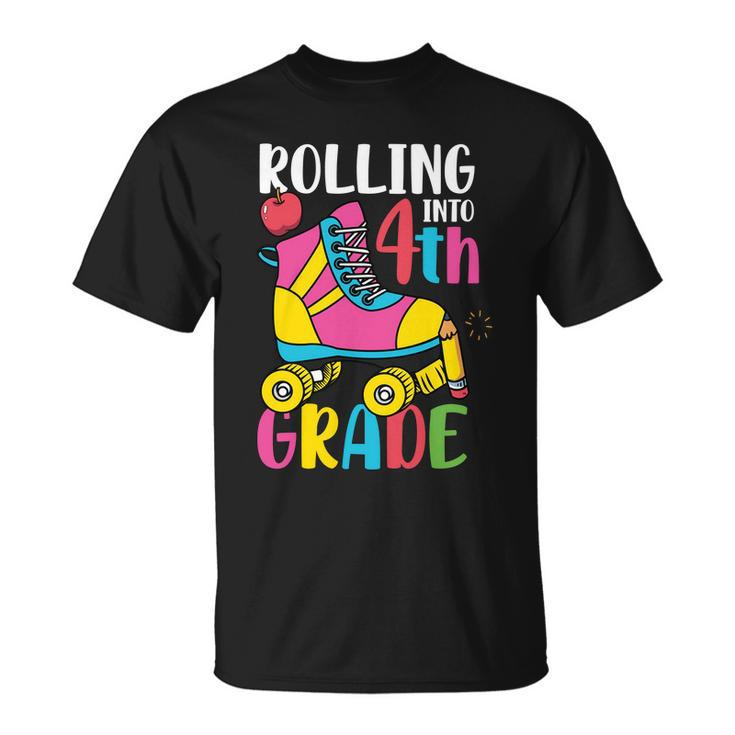 Rolling Into 4Th Grade First Day Of School Back To School Unisex T-Shirt
