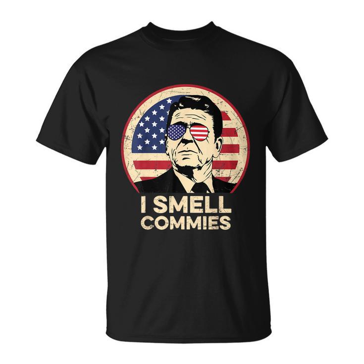 Ronald Reagan I Smell Commies Patriotic American President Unisex T-Shirt