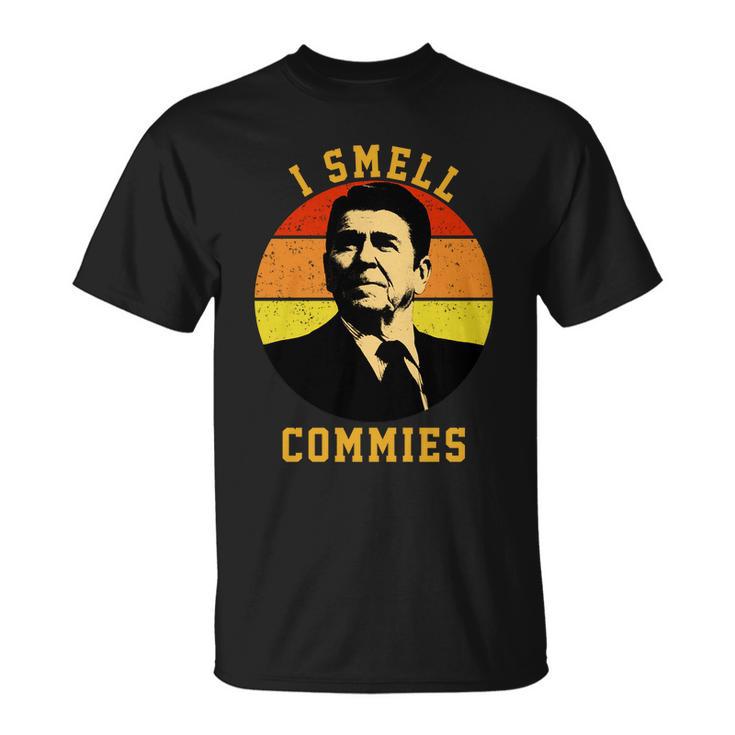 Ronald Reagan I Smell Commies Tshirt Unisex T-Shirt