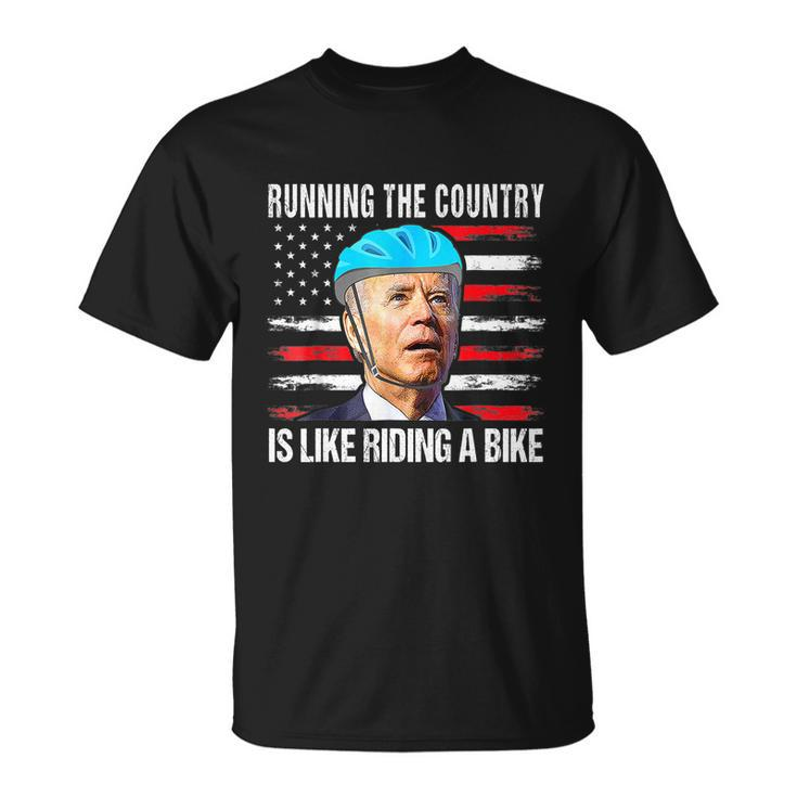 Running The Country Is Like Riding A Bike Biden Unisex T-Shirt