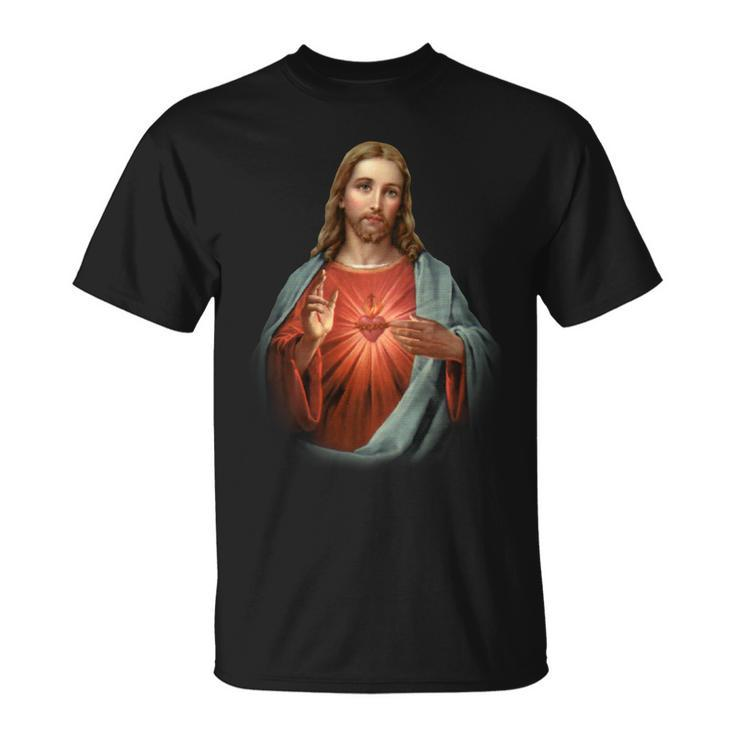 Sacred Heart Of Jesus V2 Unisex T-Shirt