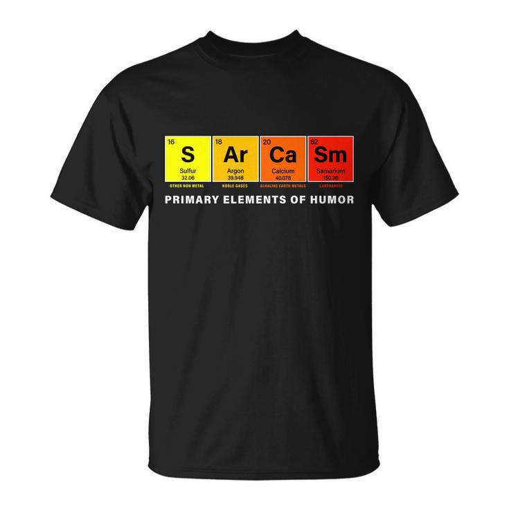 Sarcasm Primary Elements Of Humor Tshirt V2 Unisex T-Shirt