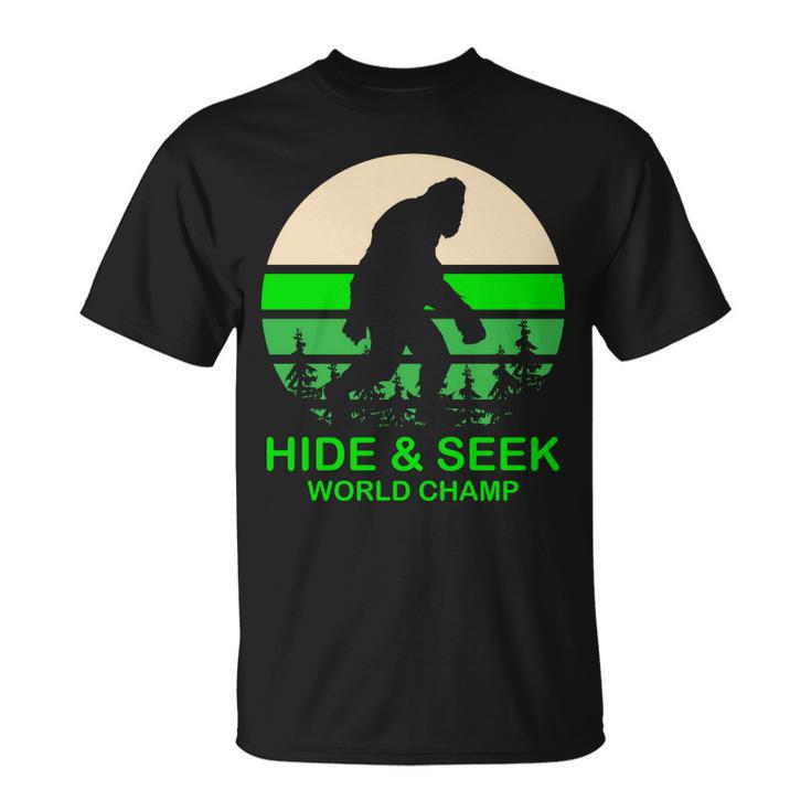 Sasquatch Hide And Seek World Champion V2 Unisex T-Shirt