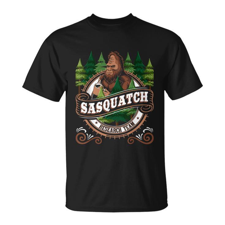 Sasquatch Research Team Funny Bigfoot Fan Unisex T-Shirt