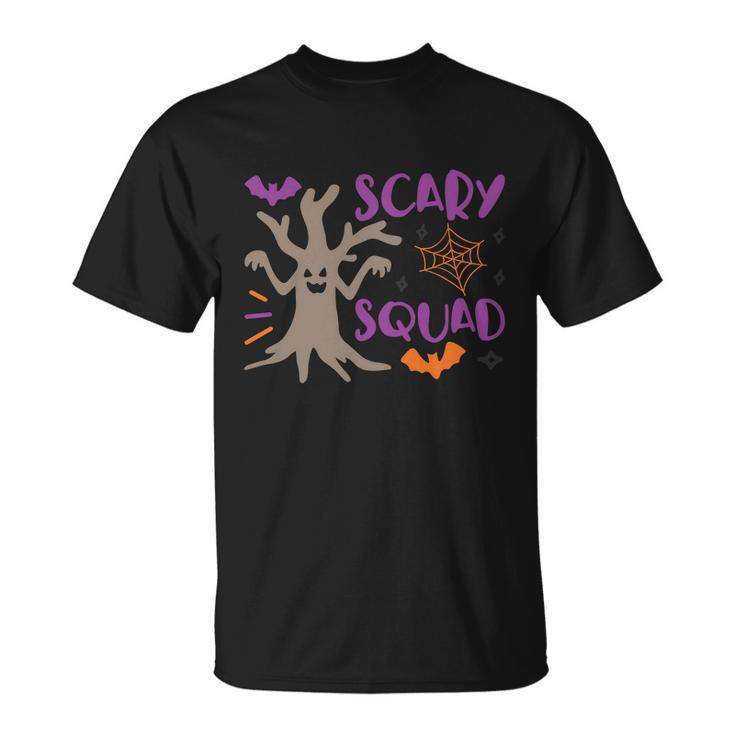Scary Squad Funny Halloween Quote V4 Unisex T-Shirt