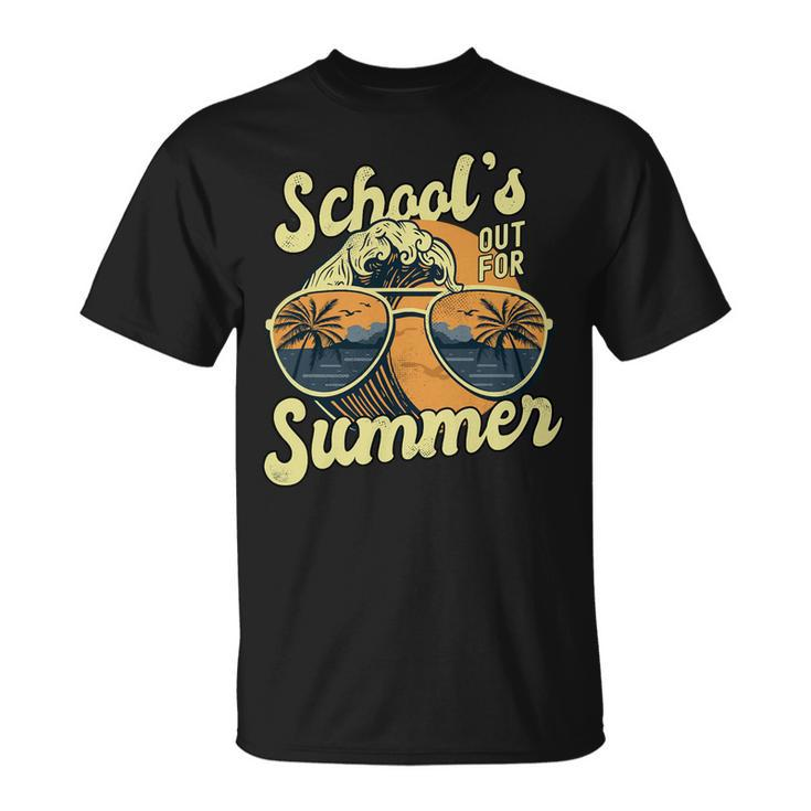Schools Out For Summer For Teacher Cool Last Day Vintage Unisex T-Shirt
