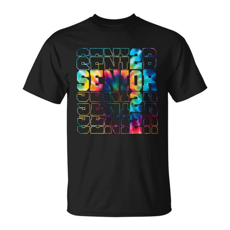 Senior Graduation Seniors 2022 Colorful Tie Dye Unisex T-Shirt