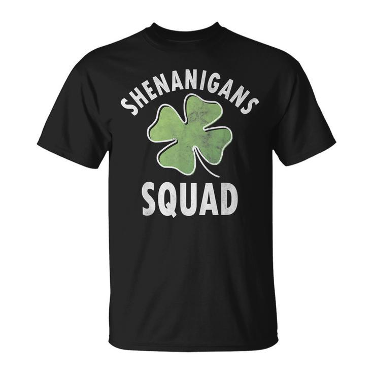 Shenanigans Squad Irish Shamrock Saint Patricks Day T-shirt