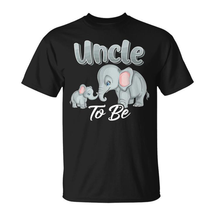 Soon Uncle To Be Elephants For Baby Shower Gender Reveal T-shirt
