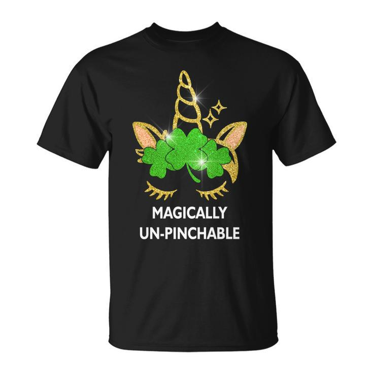 St Patricks Day Unicorn Magically Unpinchable Unisex T-Shirt