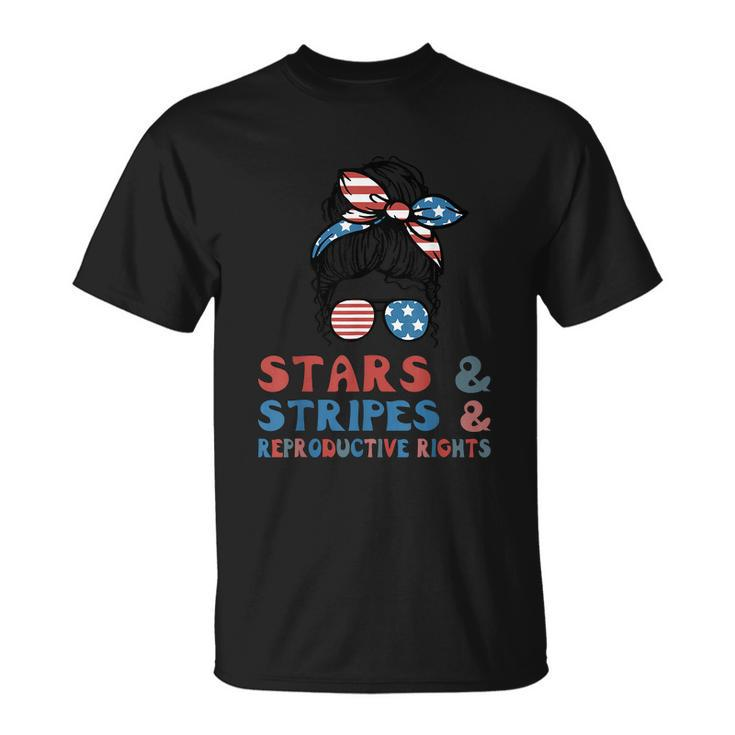 Stars Stripes Reproductive Rights American Flag V2 Unisex T-Shirt