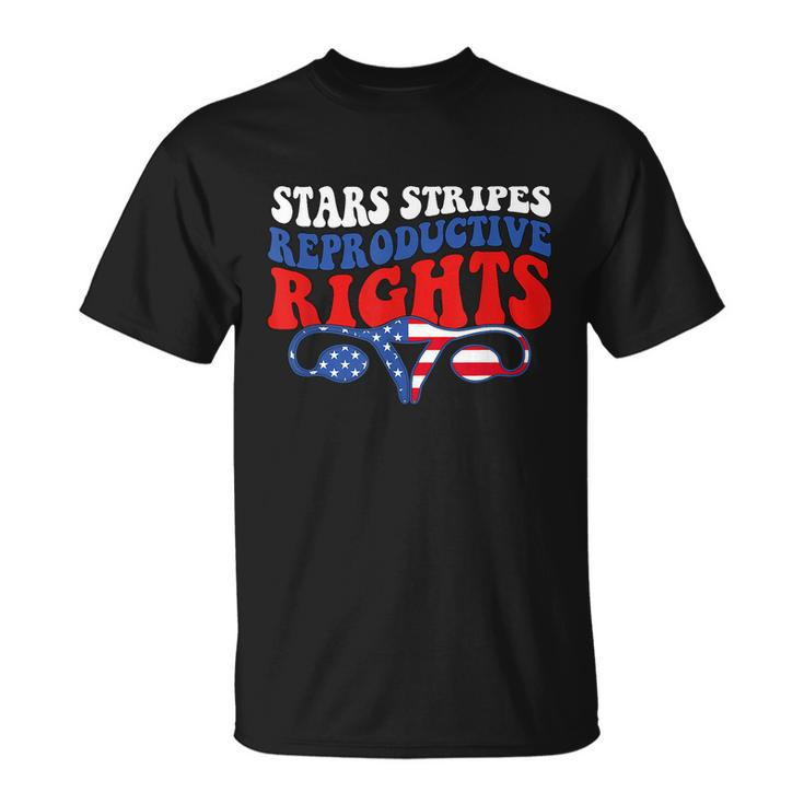 Stars Stripes Reproductive Rights American Flag V3 Unisex T-Shirt