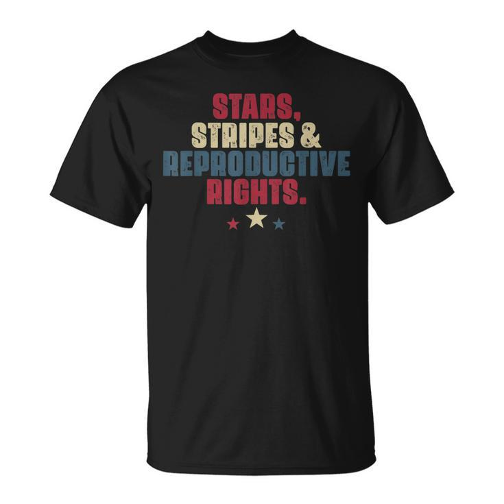 Stars Stripes Reproductive Rights Patriotic 4Th Of July V2 T-shirt