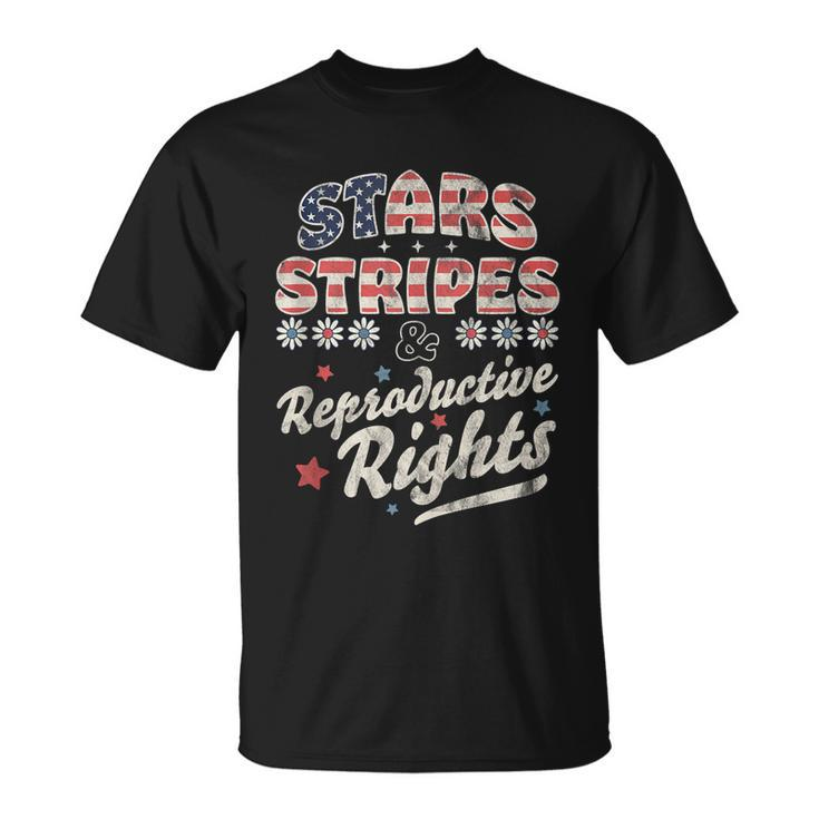 Stars Stripes Reproductive Rights Patriotic 4Th Of July Cute Tank Top Unisex T-Shirt