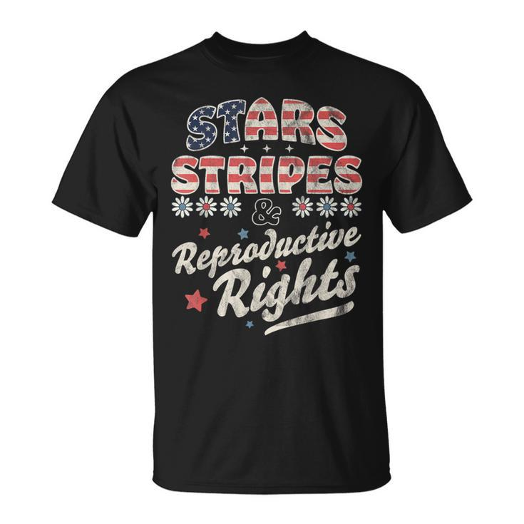 Stars Stripes Reproductive Rights Patriotic 4Th Of July Cute  V3 Unisex T-Shirt