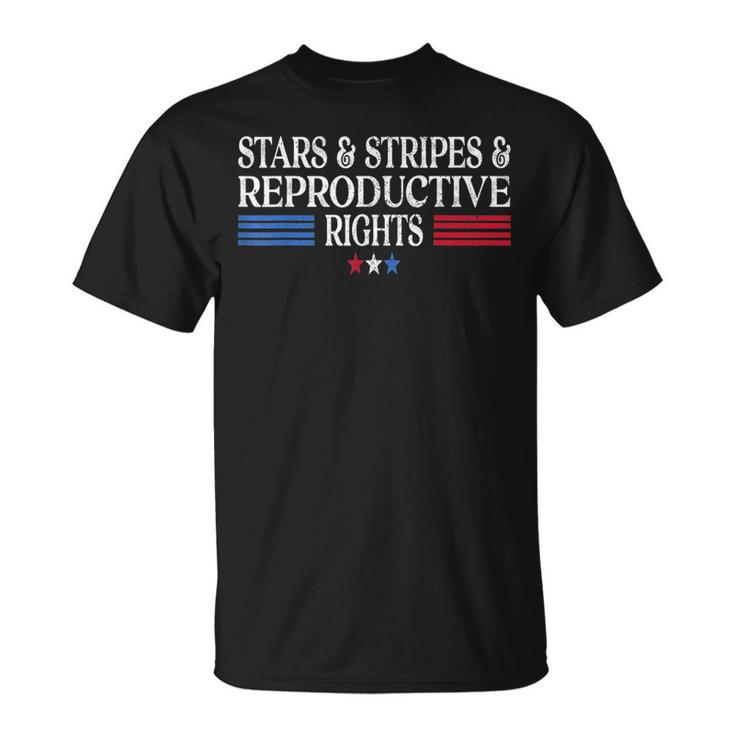 Stars Stripes Reproductive Rights Patriotic 4Th Of July  Unisex T-Shirt