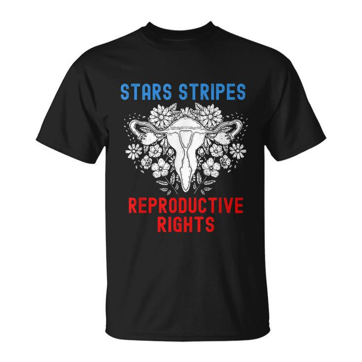 Stars Stripes Reproductive Rights Patriotic 4Th Of July V4 Unisex T-Shirt