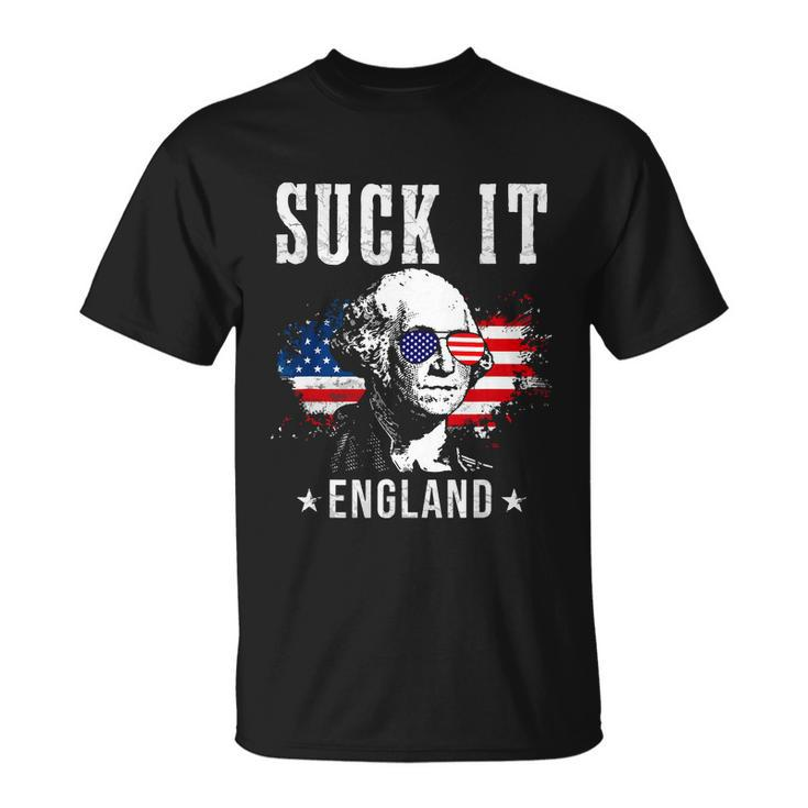 Suck It England Funny 4Th Of July George Washington  Unisex T-Shirt