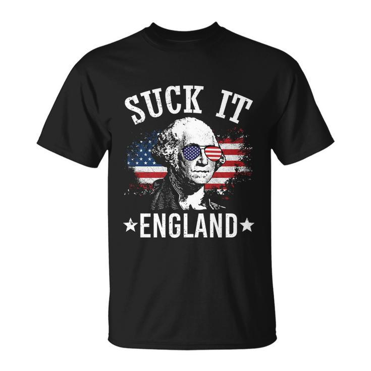 Suck It England Shirt Funny 4Th Of July George Washington Unisex T-Shirt