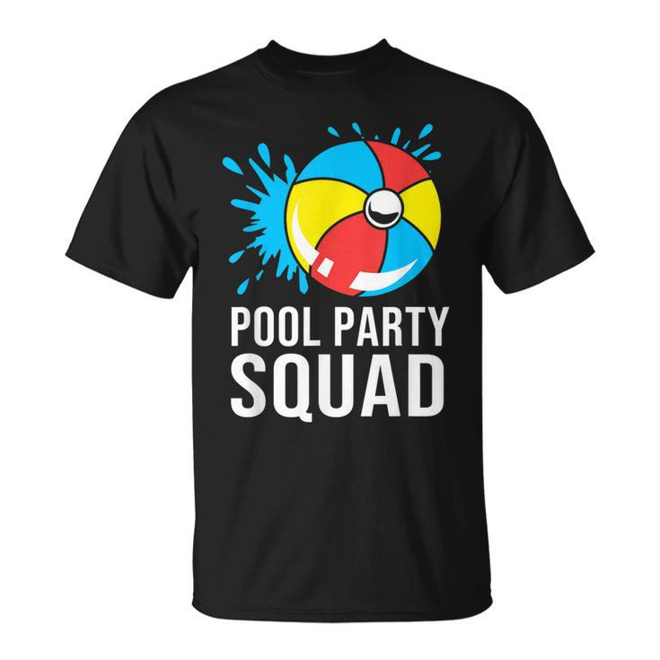 Summer Family Birthday Boy Pool Party Squad  Unisex T-Shirt