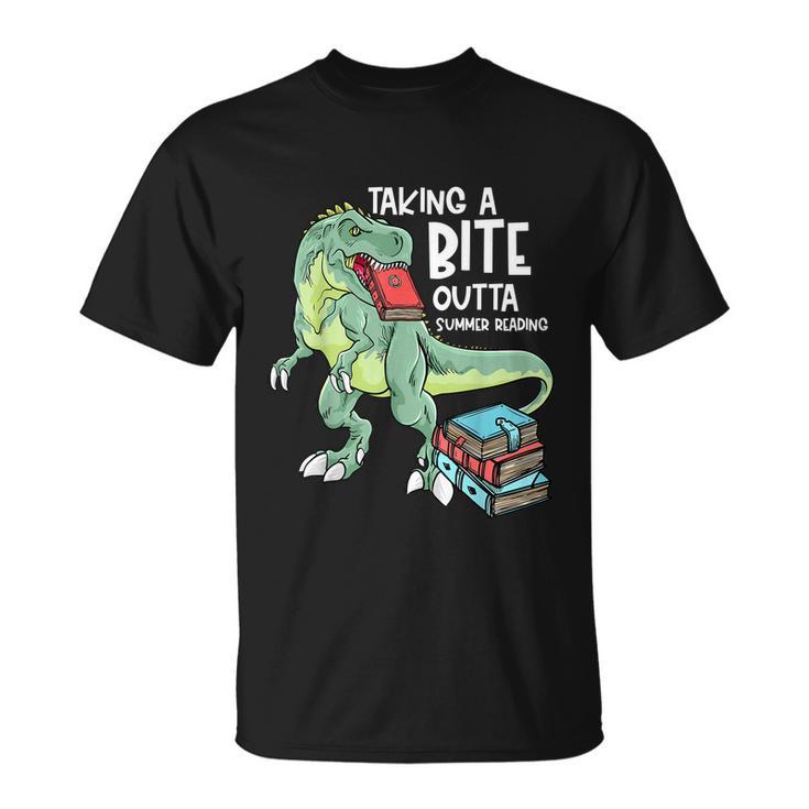 Summer Reading 2022 Oceans Of Possibilities Trex Dinosaur Unisex T-Shirt