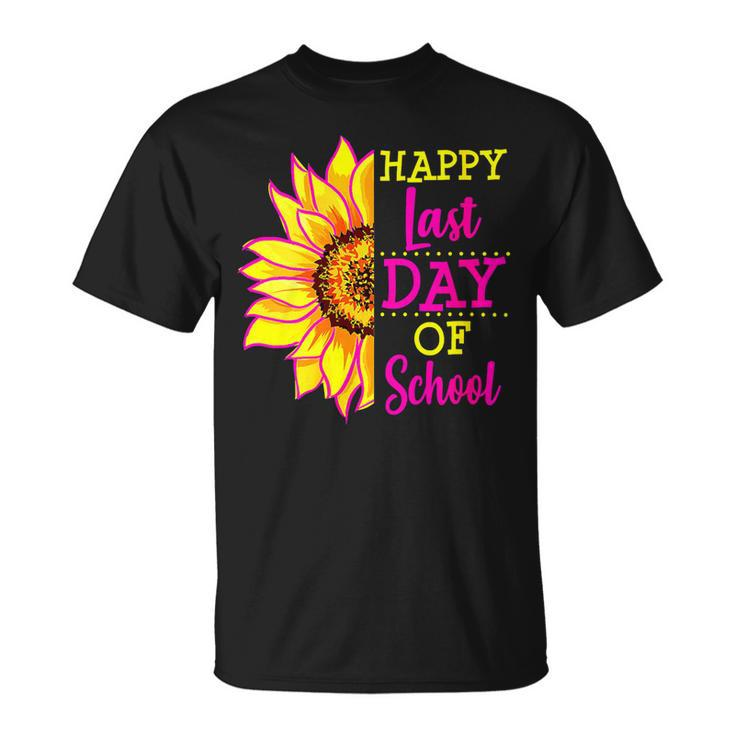 Sunflower Last Day Of School Teacher Gift End Year Preschool Unisex T-Shirt