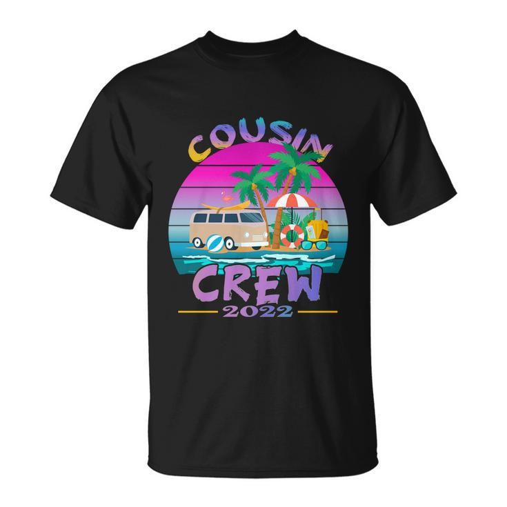 Sunset Cousin Crew Vacation 2022 Beach Cruise Family Reunion Cute Gift Unisex T-Shirt