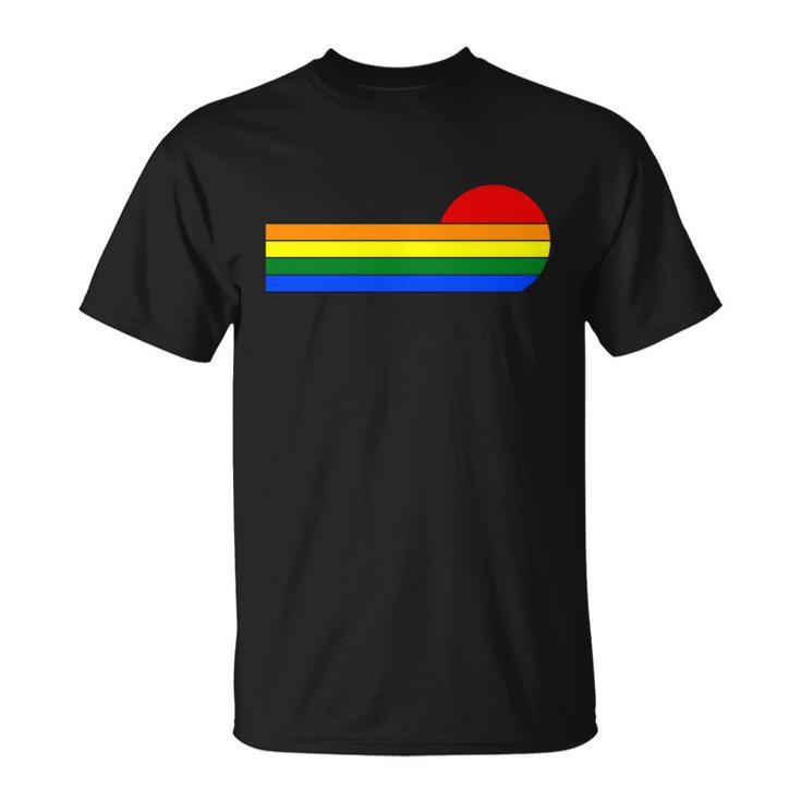 Sunset Lgbt Gay Pride Lesbian Bisexual Ally Quote Unisex T-Shirt