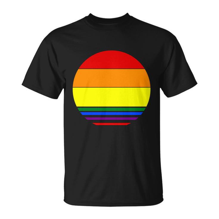 Sunset Lgbt Gay Pride Lesbian Bisexual Ally Quote V3 Unisex T-Shirt