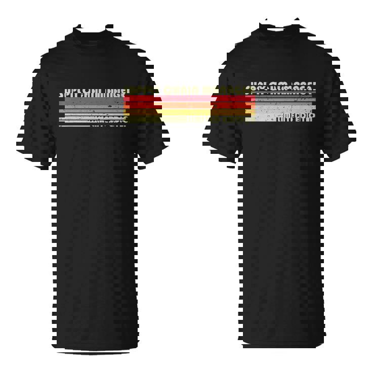 Supply Chain Manager Job Title Birthday Worker Idea T-Shirt