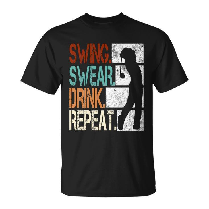 Swing Swear Drink Repeat T-shirt