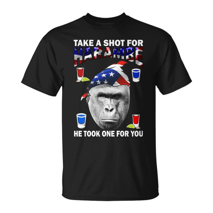 Take A Shot For Harambe Tshirt Unisex T-Shirt
