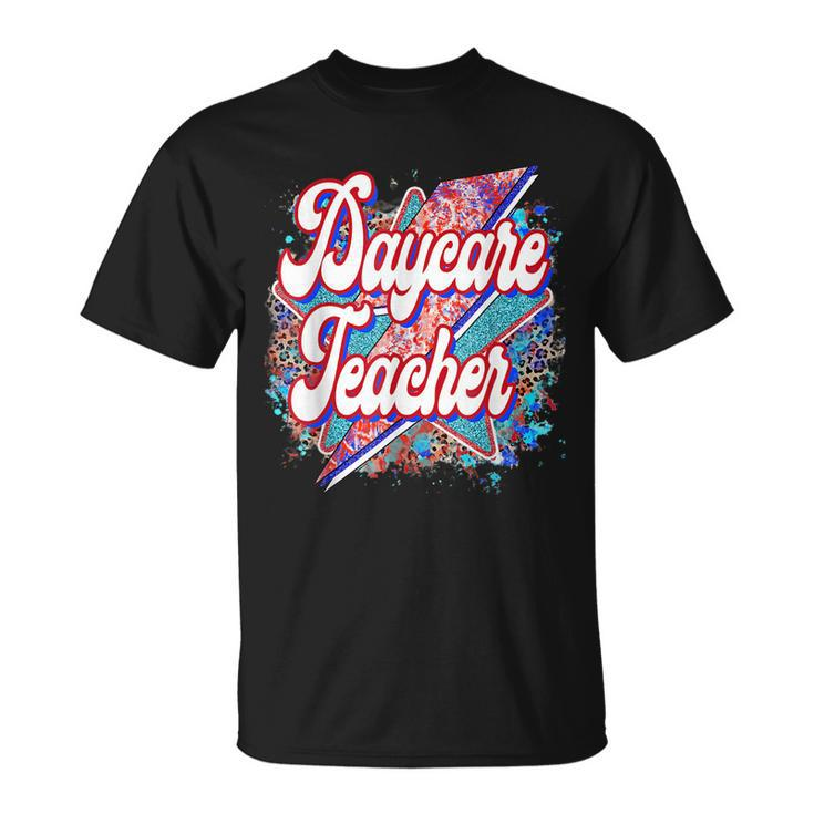 Teacher Daycare Teacher Lightning Bolt Back To School T-shirt