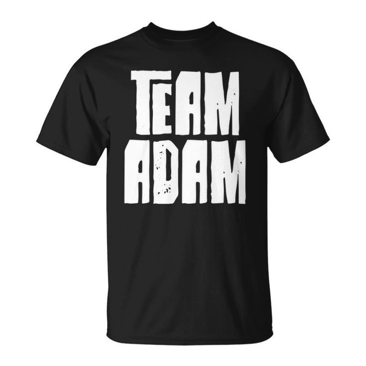 Team Adam Son Dad Mom Husband Grandson Sports Family Group Unisex T-Shirt