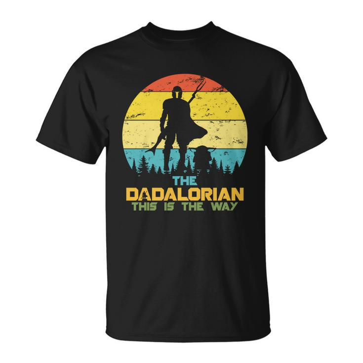 The Dadalorian This Is The Way Funny Dad Movie Spoof Unisex T-Shirt