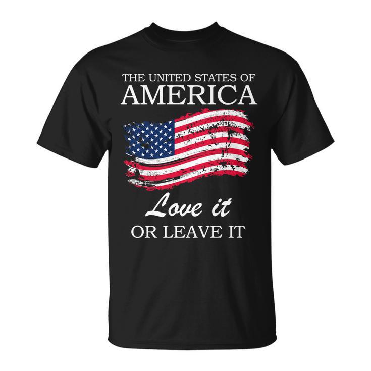 The Usa Love It Or Leave It Unisex T-Shirt