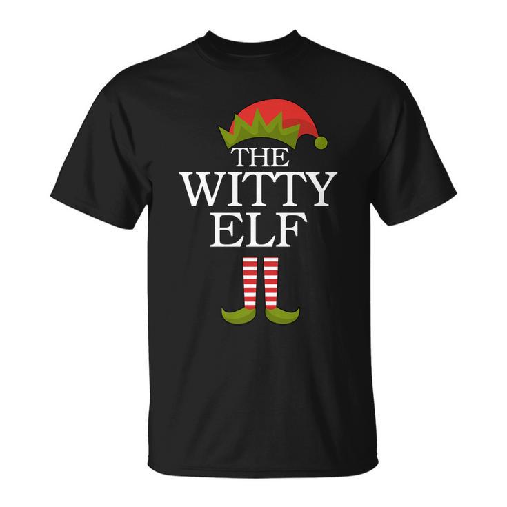 The Witty Elf Matching Christmas Tshirt Unisex T-Shirt